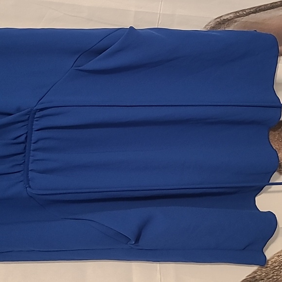 WILFRED Blue Midi Length Wrap Dress Medium - Picture 8 of 10